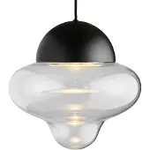 Design By Us Taklampa , Nutty XL, dimbara, Transparent, Vardagsrum, Glas, Design
