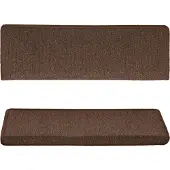 vidaXL Trappstegsmattor 15 st 65x21x4 cm brun