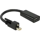 DeLOCK 62640 Mini-DisplayPort / HDMI Adapter [1x Mini-DisplayPort hane - 1x HDMI hona] Flerfärgad 0 mm