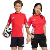 Adidas Tränings T-Shirt Tiro 25 Competition - Ruby/Vit Barn, storlek 176 cm