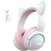 Onikuma GT838 gaming-hörlurar (rosa)