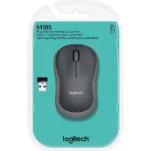 Logitech M185 Trådlös Mus, Grå, Optisk, 1000 DPI