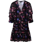 Desigual Klänning 'MOONI-LACROIX' blå / rosa / röd / svart