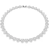 Swarovski X Ariana Grande Kapselkollektion Hjärtformad Elegant Modehalsband Damhalsband Silver 5720857 OS,Silver White