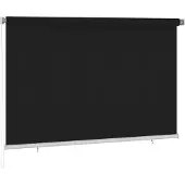 vidaXL Rullgardin utomhus 220x140 cm svart