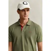 Gant Contrast Piqué Poloshirt Herb Grön Storlek