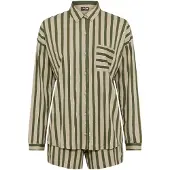 LASCANA Kort pyjamas guld / pastellgrön / mörkgrön