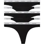 Calvin Klein 5 Pack Mixed Thongs Icon Logo