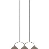 Globen Lighting Hänglampa CURVE, dimbar, Brun / rost, Vardagsrum / matsal, Metall, Vintage, Pendellampa