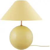 Globen Lighting Bordslampa IRIS, Gul / orange, Vardagsrum / matsal, Textil / tyger / siden, Vintage, Bordslampa