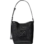Calvin Klein Mesh Emblem Logo Bucket Bag With Pouch