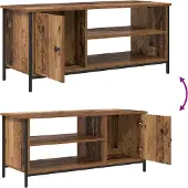 vidaXL TV-skåp Gammalt trä 100 x 40 x 45 cm Konstruerat trä