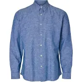 Selected Skjorta 'SLHSUN' blåmelerad