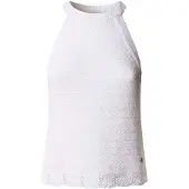 Pepe Jeans för kvinnor. PL7000121 Topp Kinah vit (XS), Casual, Bomull, Ärmlös / Hängselbyxor