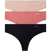 Calvin Klein 3 Pack Thongs Invisibles