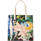 Ted Baker Shoppingväska 'BOUANI' ljusbeige / blå / grön / svart
