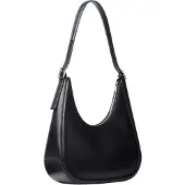 Calvin Klein Axelremsväska 'Contrast Monogram Hobo' svart / vit