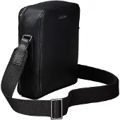 Calvin Klein Emblem Logo Textured Reporter Bag
