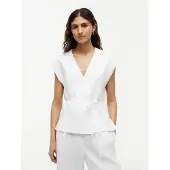 Tommy Hilfiger Linen Blend Tie Wrap Waistcoat