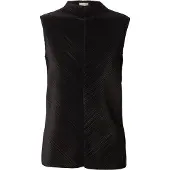 Calvin Klein Plissé Mock Neck Sleeveless Top