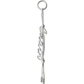 Calvin Klein Metallic Knotted Tassel Logo Bag Charm