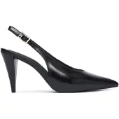 Tommy Hilfiger TH Monogram Leather Slingback High Heels
