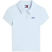 Tommy Hilfiger T-shirt 'Slim Fit Logo' blå / pastellblå