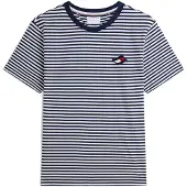 Tommy Hilfiger Wavy Flag Patch Stripe T-Shirt
