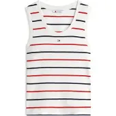 Tommy Hilfiger Tommy Jeans Ribbed Scoop Neck Slim Tank Top