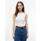 Tommy Hilfiger Tommy Jeans Logo Ribbed Slim Tank Top