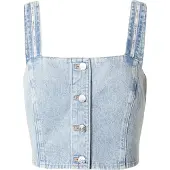Calvin Klein Logo Tape Denim Tank Top
