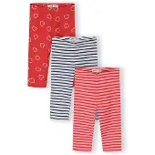 MINOTI Leggings rosa / röd / svart / vit