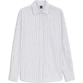 BOSS Blus 'Saturday_1' marinblå / pastellblå / vit