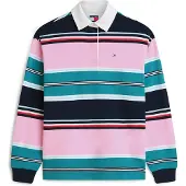Tommy Hilfiger Tommy Jeans Mixed Stripe Relaxed Rugby Shirt