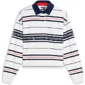 Tommy Hilfiger Tommy Jeans Repeat Logo Relaxed Rugby Shirt