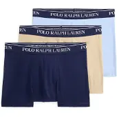 Ralph Lauren för män. 714830299209 Set 3 boxerkalsonger i stretchig bomull marinblå, blå (XXL), Hemkläder, Flerfärgad