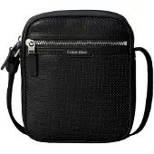 Calvin Klein Perforated Faux Leather Reporter Bag
