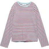 Pull&Bear T-shirt körsbärsröd / vit