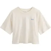 Mela London T-shirt 'Desna' beigemelerad / gentiana