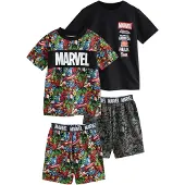 Next Pyjamas antracit / knallröd / svart / vit