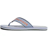Tommy Hilfiger Logo Embroidery Webbing Strap Flip Flops