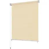 vidaXL Rullgardin utomhus 200x140 cm gräddvit