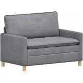 vidaXL Soffa Ljusgrå 126 x 81 x 87,5 cm Polyester