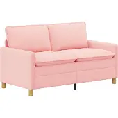 vidaXL Soffa Rosa 156 x 81 x 87,5 cm Tyg