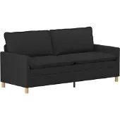 vidaXL Soffa Svart Tyg