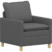 vidaXL Soffa Mörkgrå Tyg
