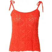 Levi's Broderad topp 'Abbey Tie-Shoulder Sweater Tank Top' röd