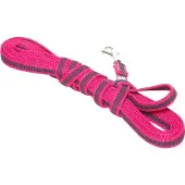 Julius-K9 K9 C&G lina, rosa/grå, 14 mm/5 m, m/handtag, max 30 kg