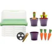 Dantoy Mini Greenhouse Set - Green Garden - 18 Delar - - One Size - Leksaker