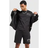 Hoodrich Chromatic T-Shirt/Shorts Set, svart